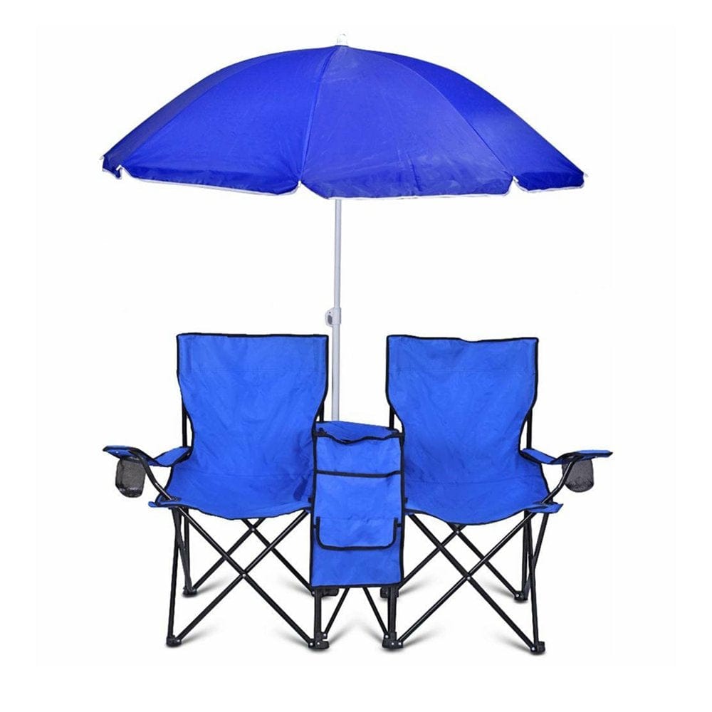 Goteam Folding Nylon Beach Chair - Blue