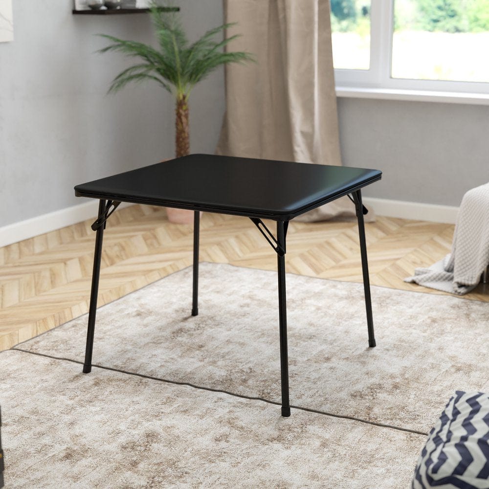 Gray Folding Card Lightweight Portable Table with Collapsible Legs