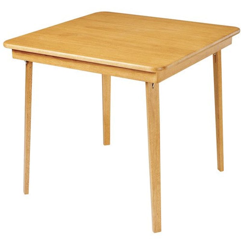 Hardwood Classic Straight Edge Folding Card Table - Cherry