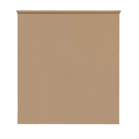 Spring Operated True to Size Hazelnut Cordless UV Blocking and Protection Privacy EXT Roller Shade 96 in.W x 72 in. L