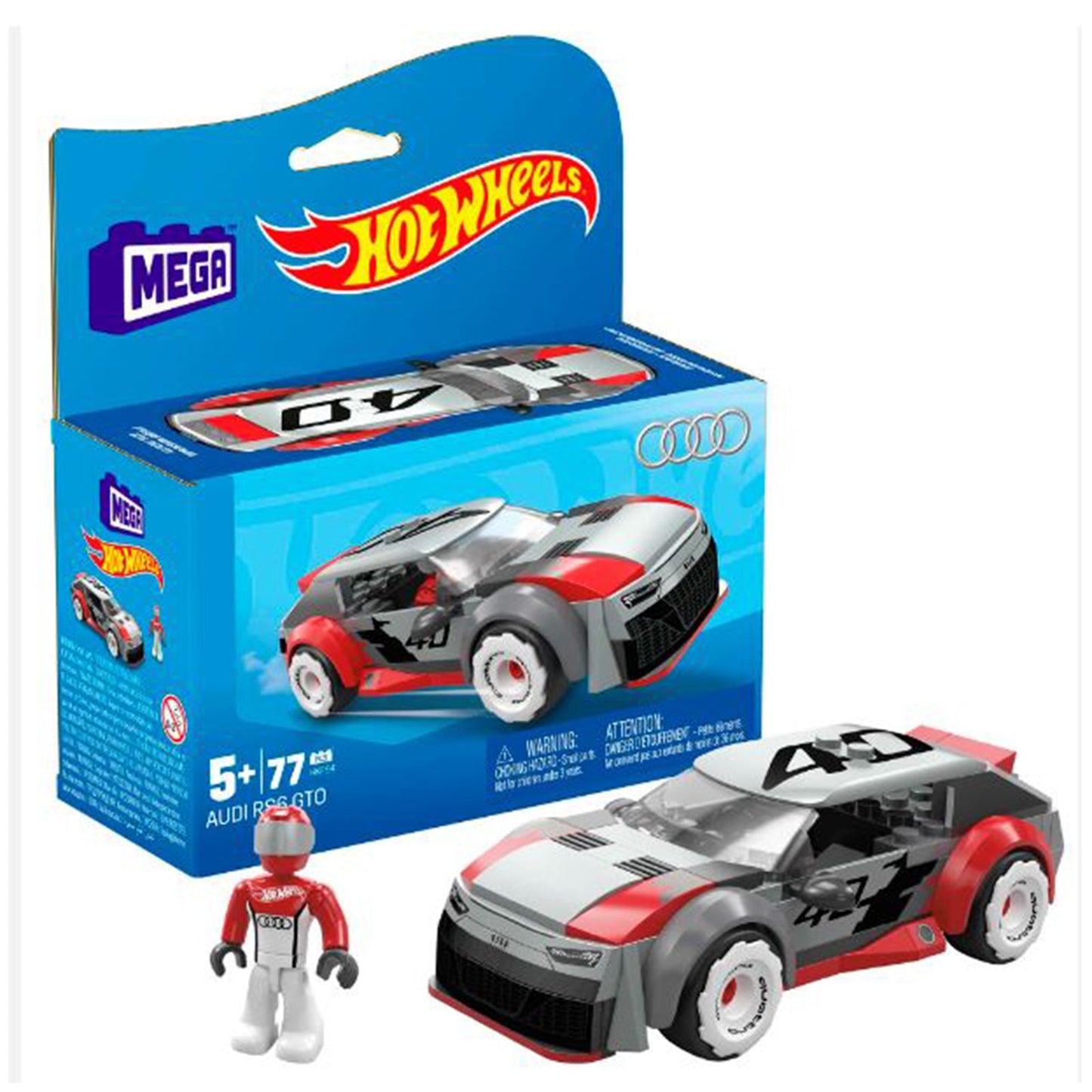 MEGA Hot Wheels Audi RS6 GT0 Figure Set