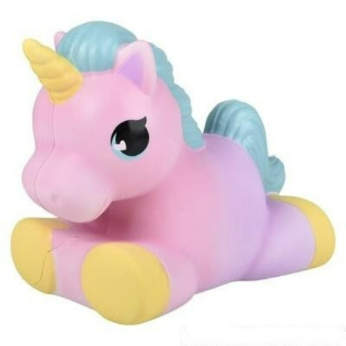 12" Jumbo Laying Squish Unicorn -Pastel Colors