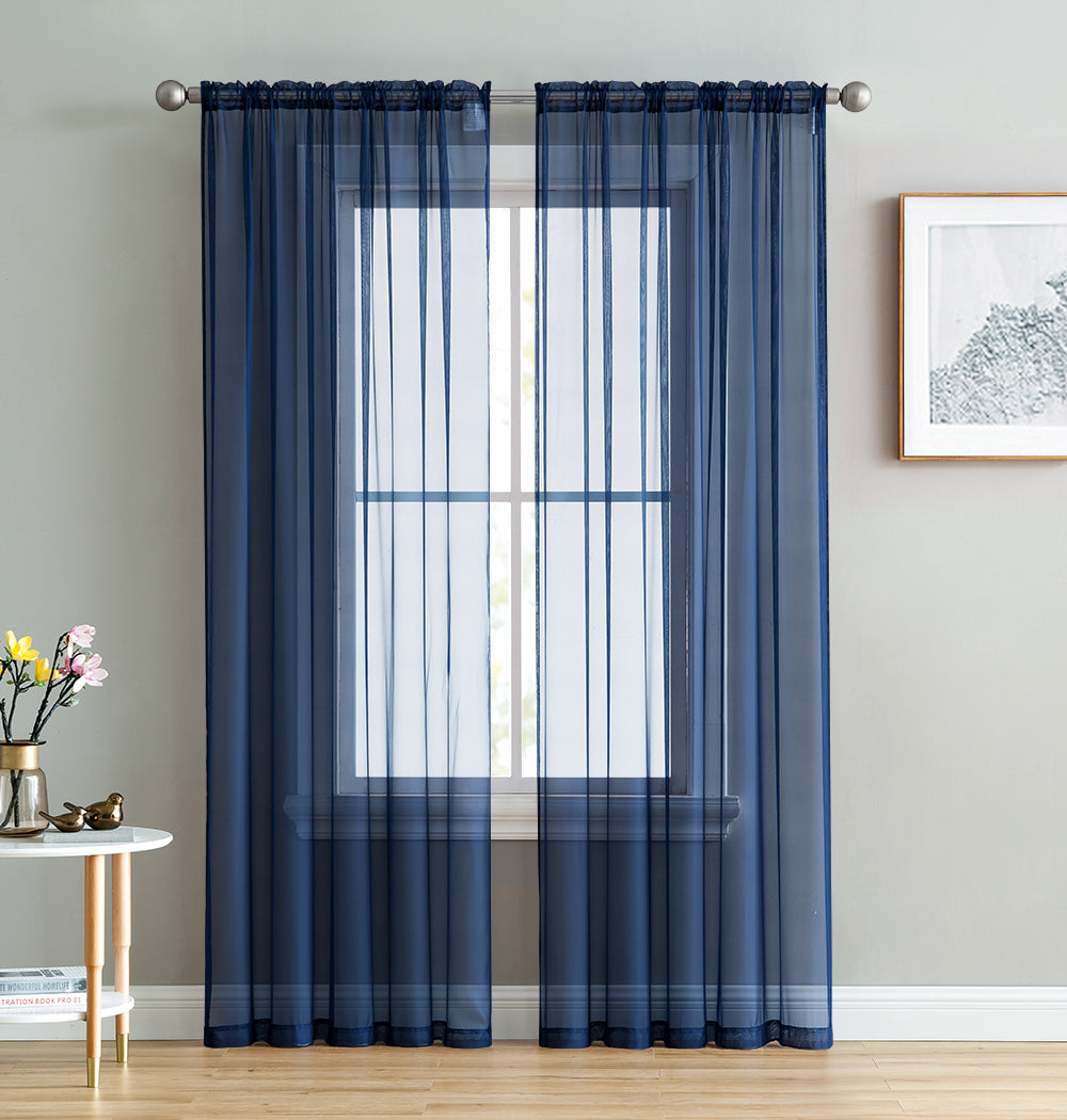 Lucento Sheer Rod Pocket Curtain Panels
