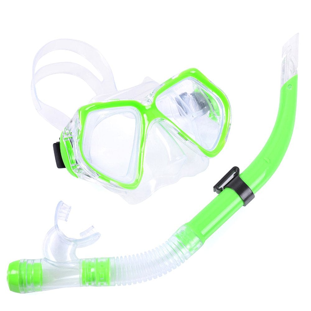 Jocestyle Snorkel Swimming Mask Diving Scuba Set for Adult Underwater Goggles (Green)