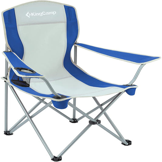 Kingcamp Folding Camping Chairs Portable Beach Chairs for Adults Blue