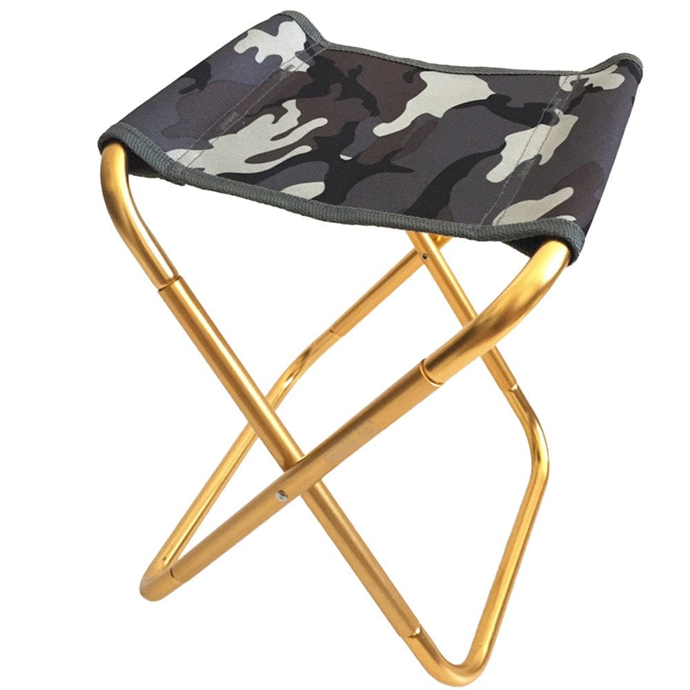 Kruixl Portable Folding Chair High Load-Bearing Capacity Not Easily Deformed Furniture Rest Fishing Stool Camping Equipment