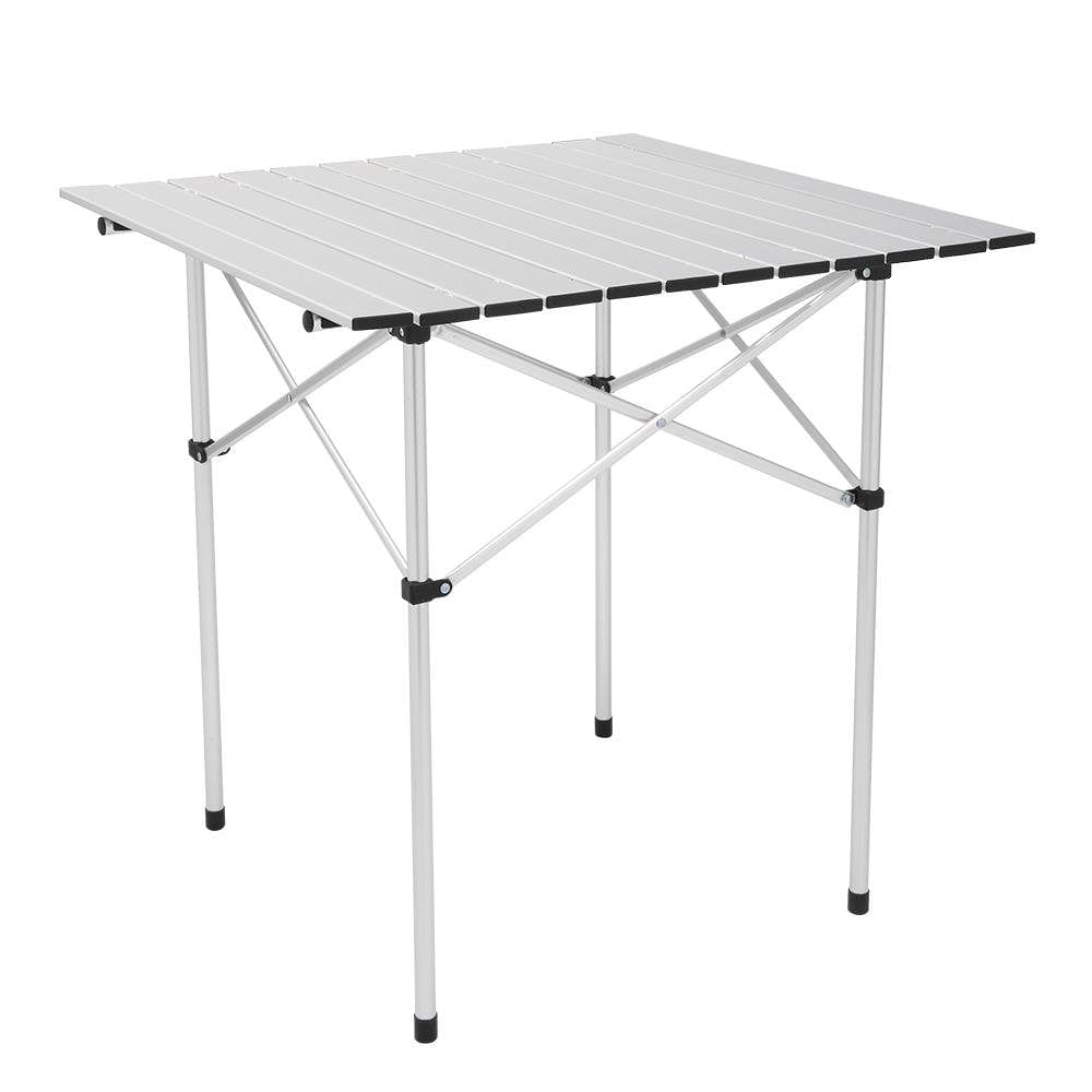 Ktaxon 27" Roll up Portable Folding Camping Square Aluminum Picnic Table