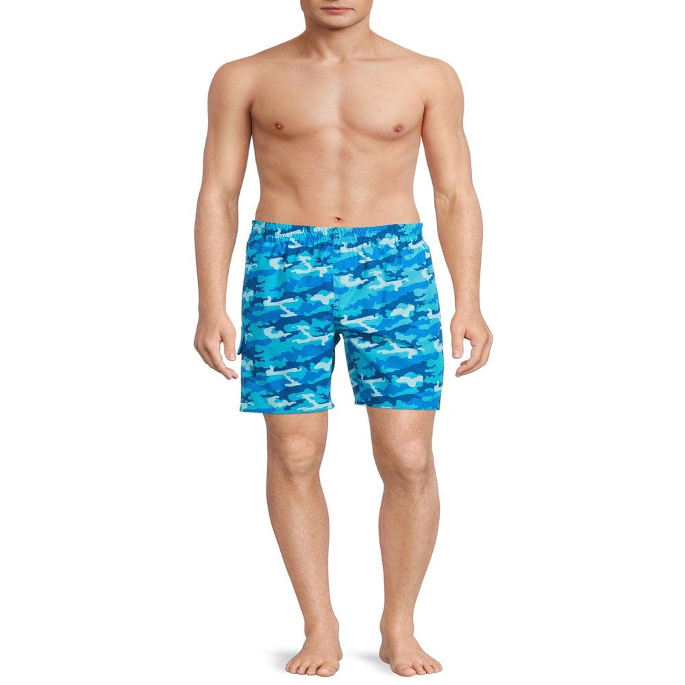Laguna Men'S Camofied Stretch 7.5" Swim Trunks, Sizes S-XL