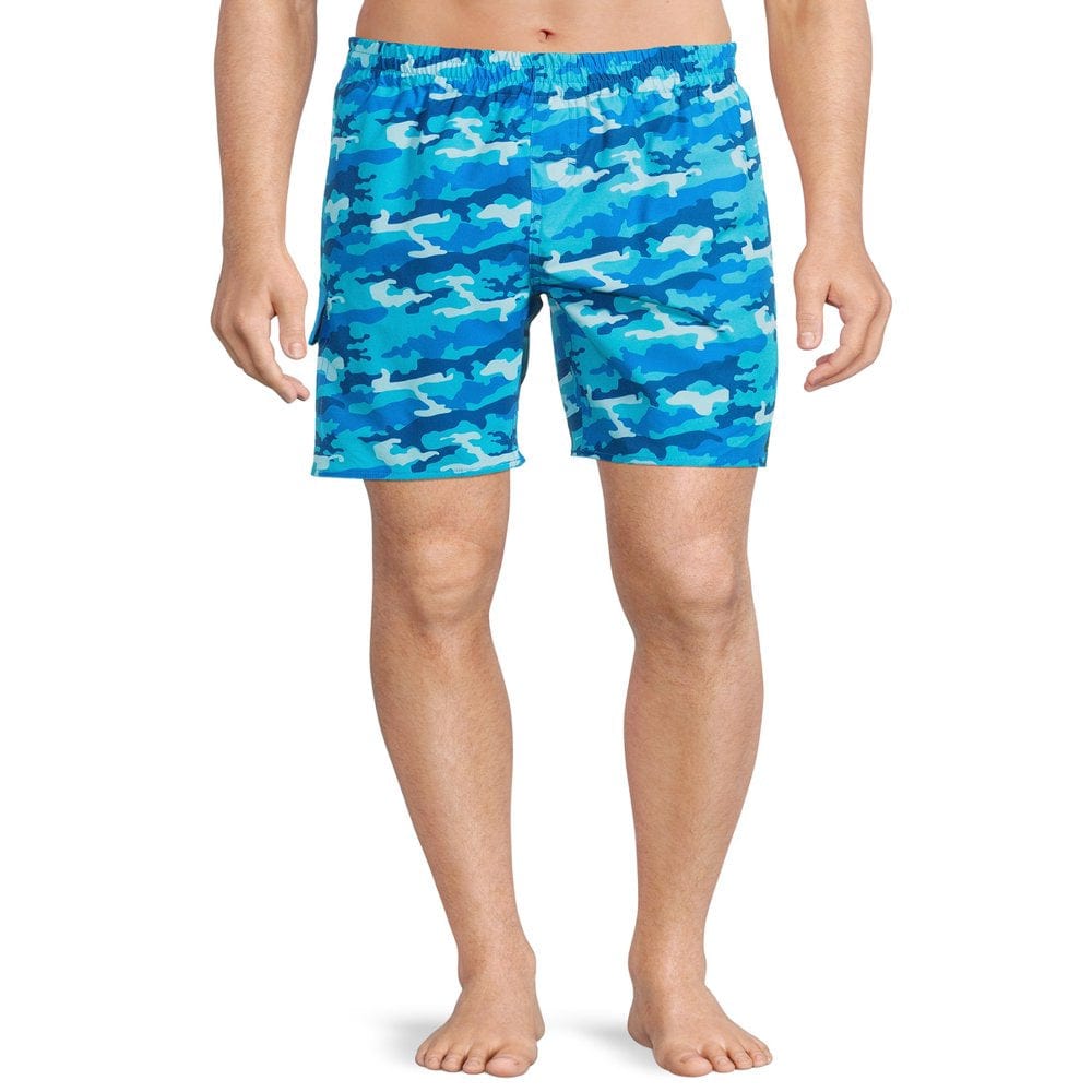 Laguna Men'S Camofied Stretch 7.5" Swim Trunks, Sizes S-XL