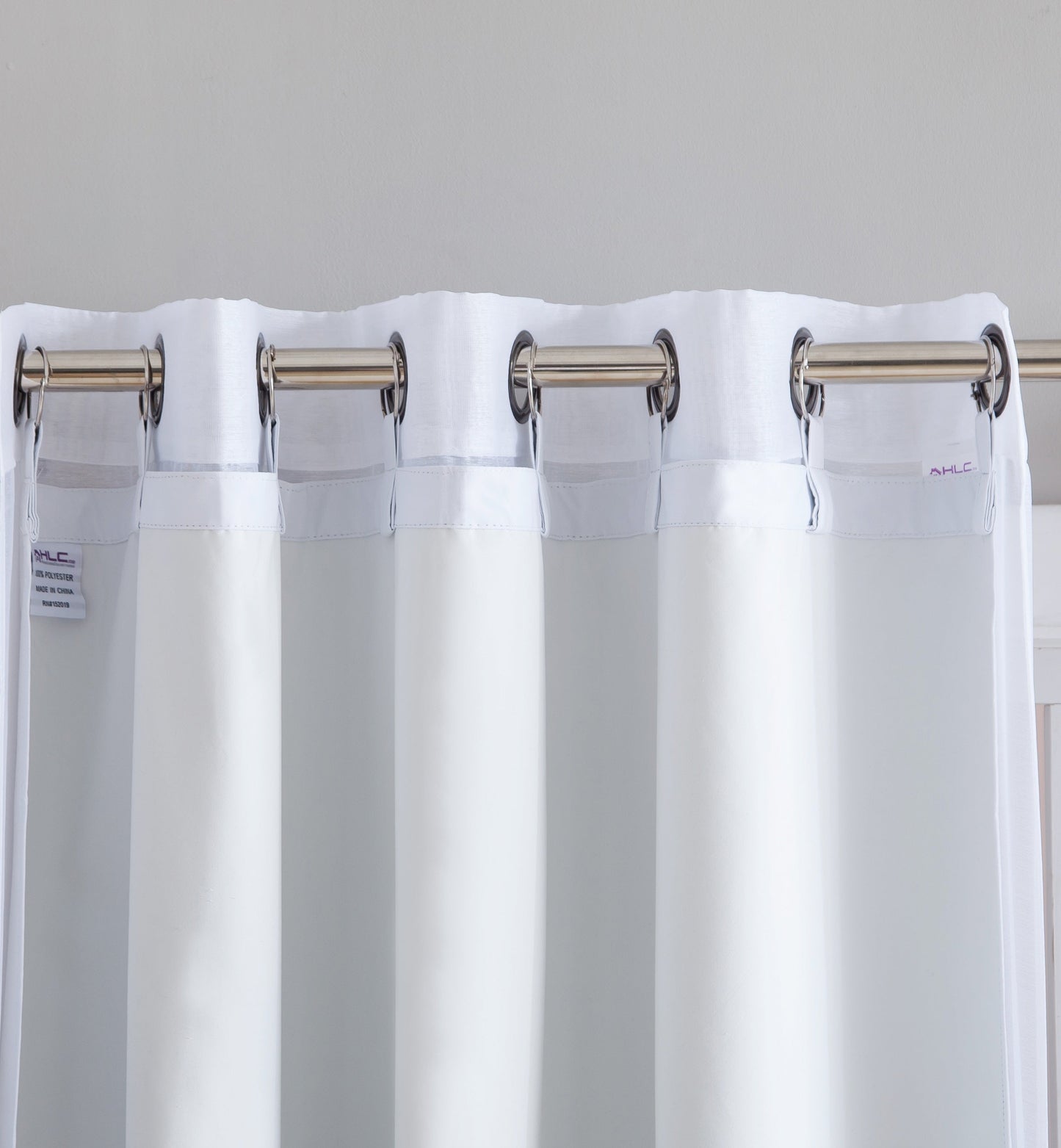 White Thermal 100% Blackout Grommet Curtain Liner