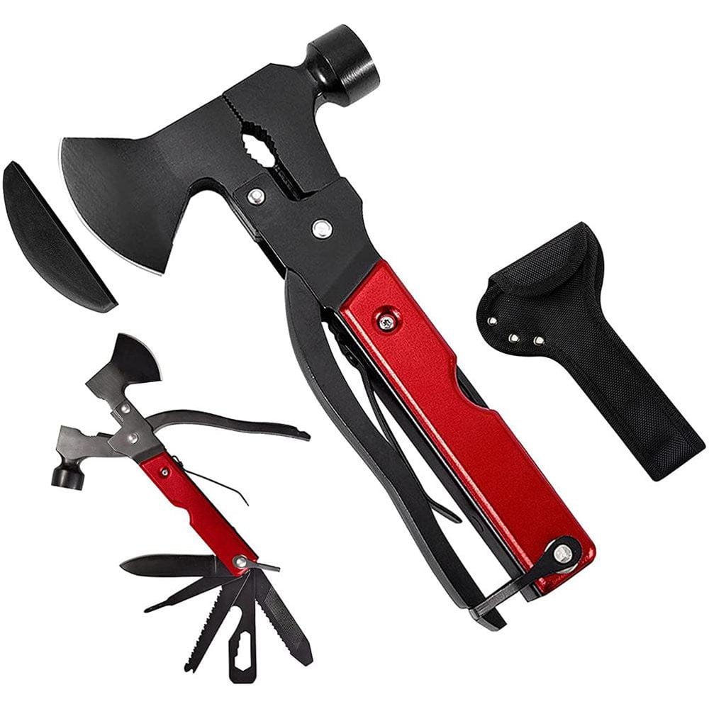 Men'S Multi-Tool Steel Hammer Camping Accessories Foldable Hammer Axe Tool Outdoor Emergency Equipment for Camping Hunting Hiking