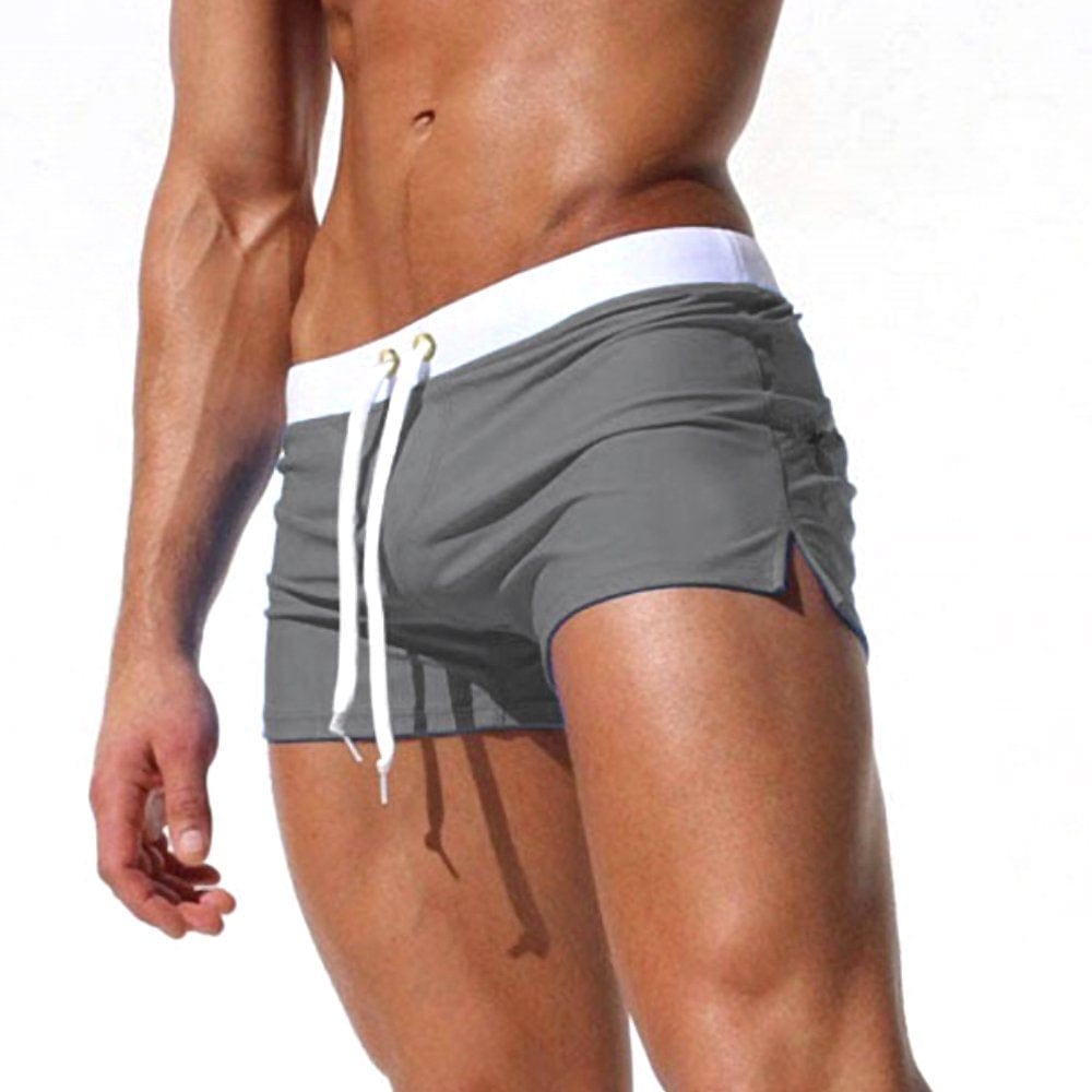 Mens Boys Swim Shorts Swimming Trunks Swimwear Beachwear Beach Trousers Shorts Swimsuit Board Shorts with Pocket Beach Pants Swimming Bathing Suit Underwear Casual Quick Dry Swimming Surfing