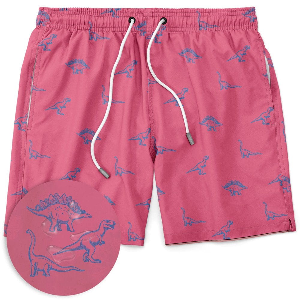 Mens Elastic Waist Swim Trunk Stretch Boardshorts, up to Size 2XL