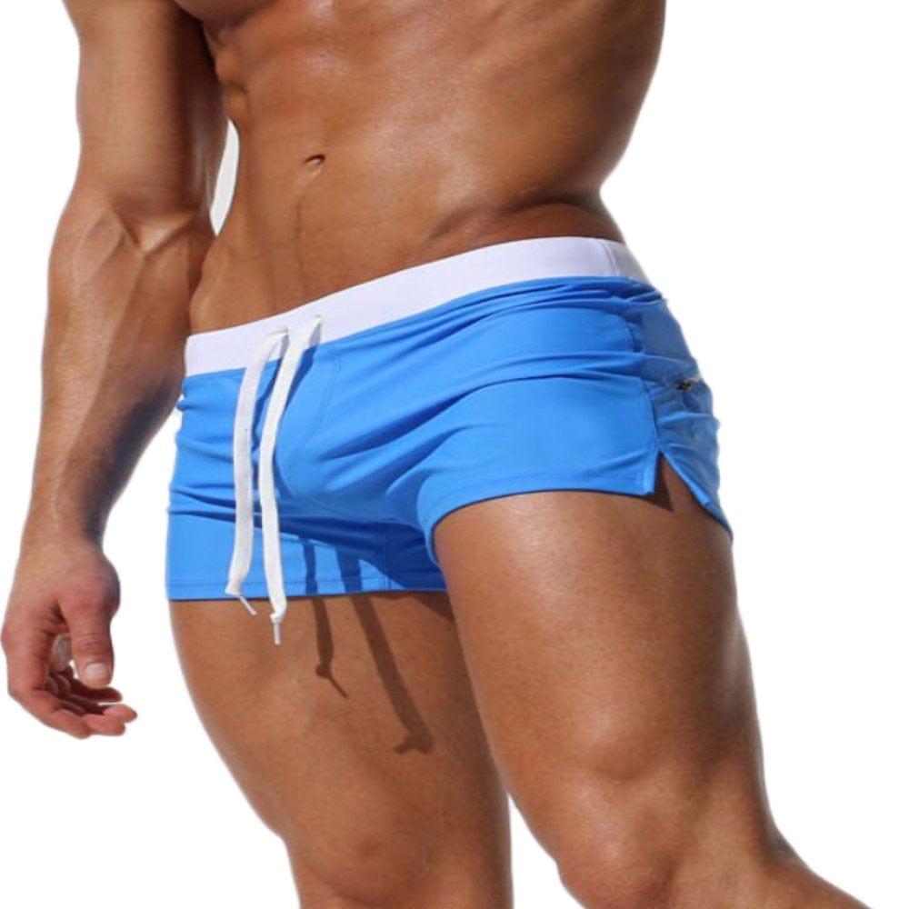 Mens Swimsuit Swim Shorts Swim Trunks Swimwear Beach Pants Swimming Surfing Bathing, Boys Board Shorts Swim Trunks Beachwear Underwear with Pocket Casual Beach Trunks Shorts