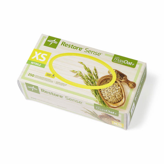 Restore maxOat+ Nitrile Gloves, Green, 250 ct