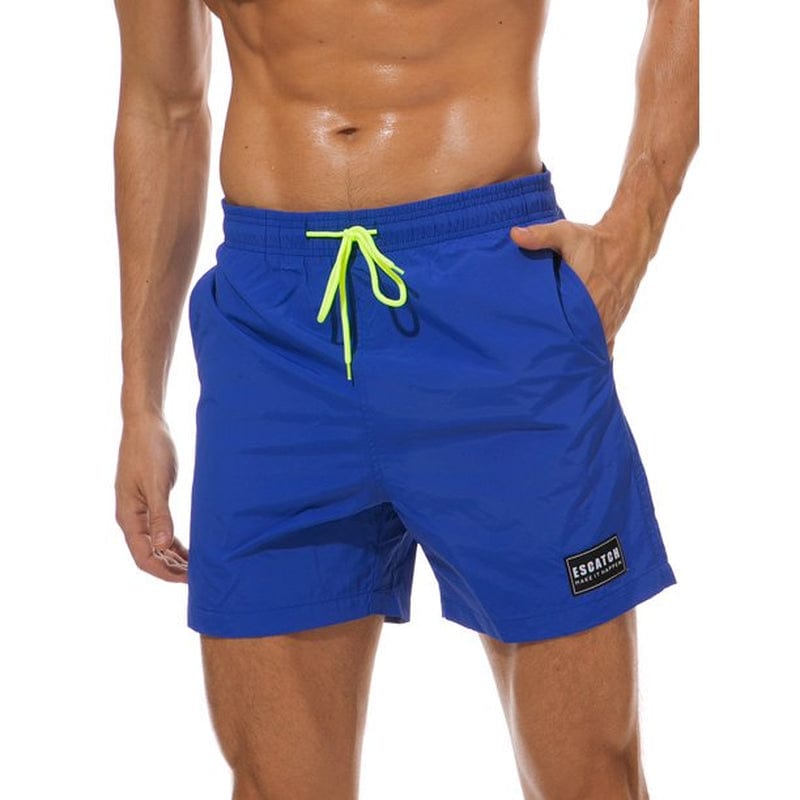 New Men Swim Trunks Shorts Pants Board Shorts Boardshorts Swimwear Swimsuit Beachwear Casual Surfing Swimming Bathing Suit Quick Dry Summer Yellow XS