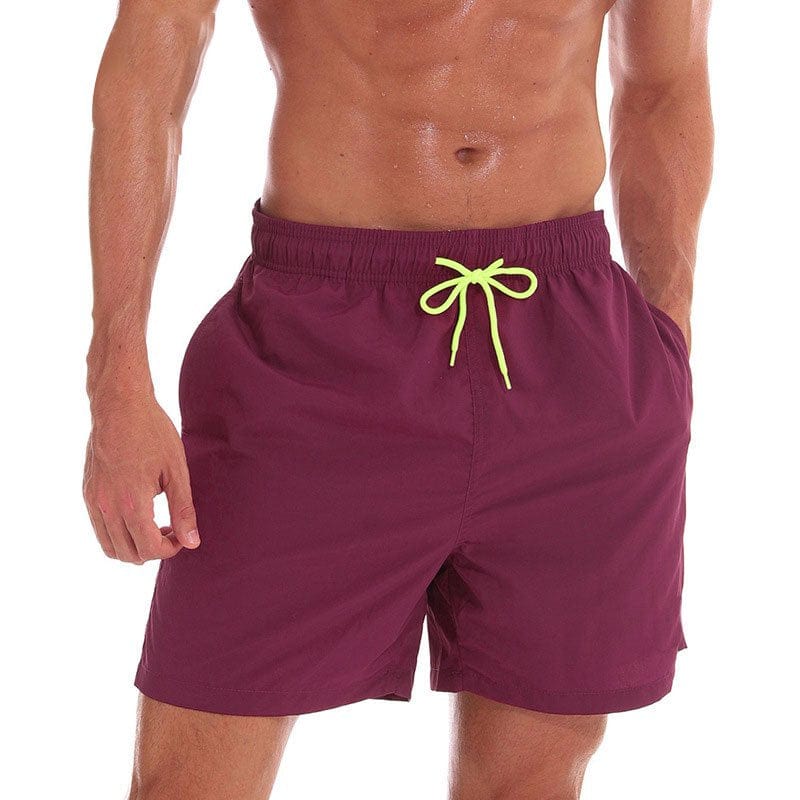 New Men Swim Trunks Shorts Pants Board Shorts Boardshorts Swimwear Swimsuit Beachwear Casual Surfing Swimming Bathing Suit Quick Dry Summer Yellow XS