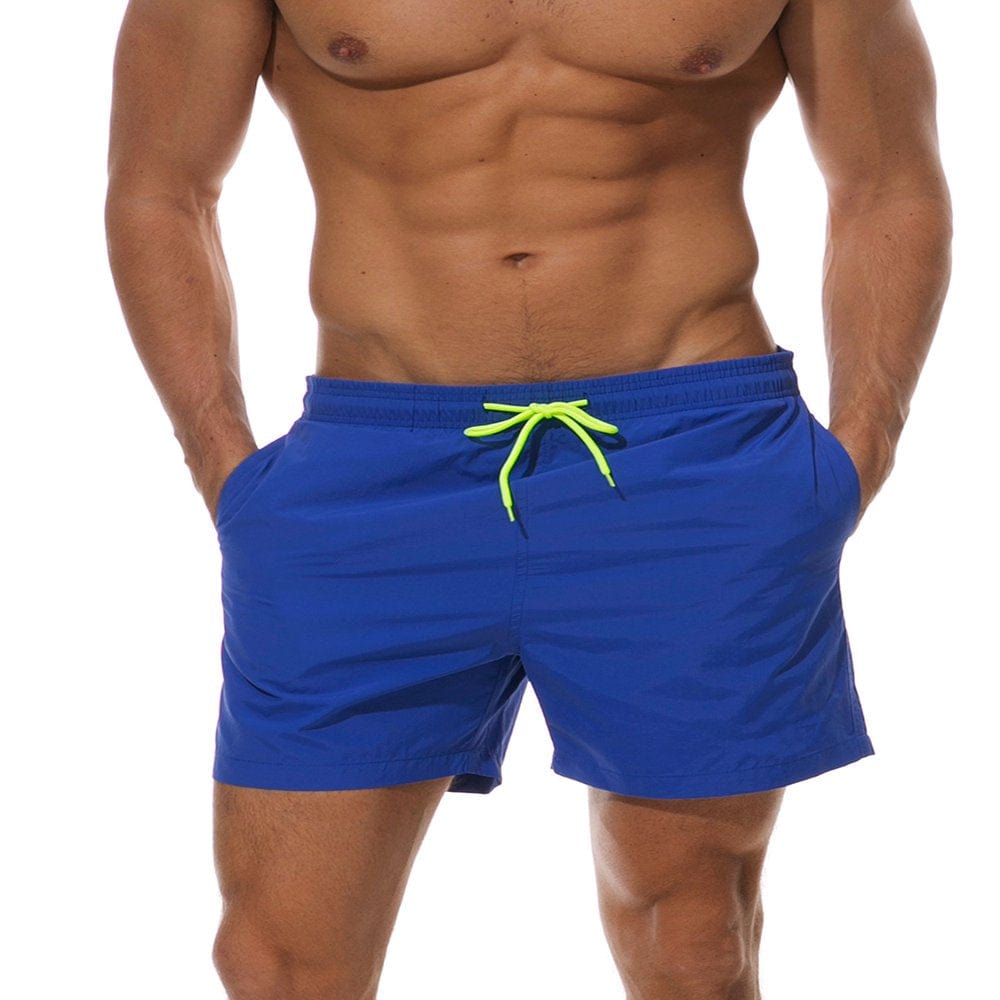 New Men Swim Trunks Shorts Pants Board Shorts Boardshorts Swimwear Swimsuit Beachwear Casual Surfing Swimming Bathing Suit Quick Dry Summer Yellow XS
