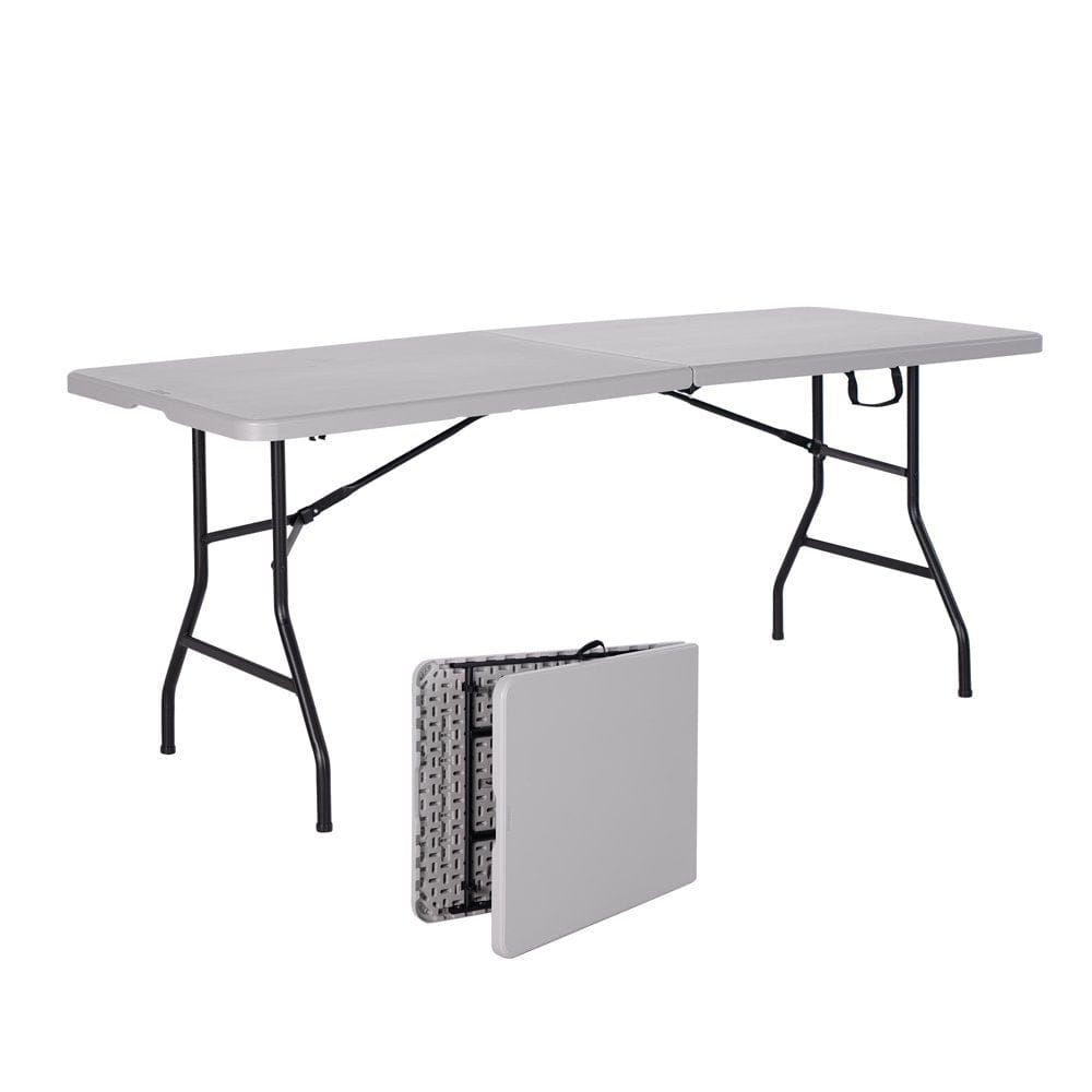 Peakform 6-Foot Centerfold Table, Gray