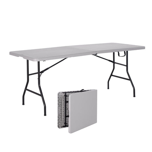 Peakform 6-Foot Centerfold Table, Gray