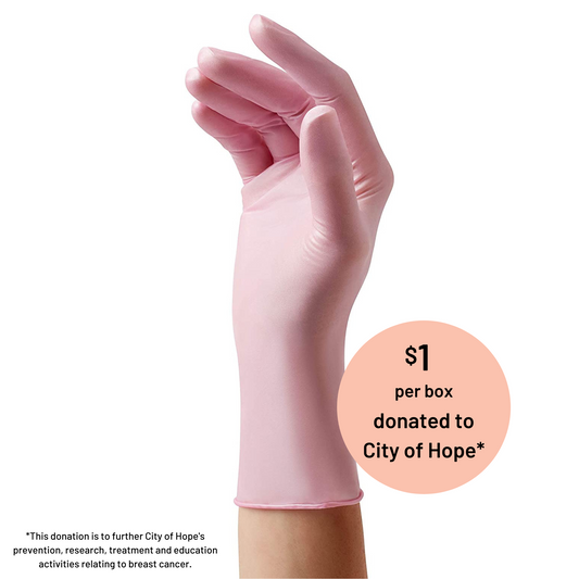 Pink Pearl Nitrile Gloves, 100 ct