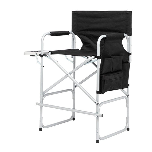 Salonmore Camping Director Chair Oversize Padded Seat with Side Table and Side Pockets