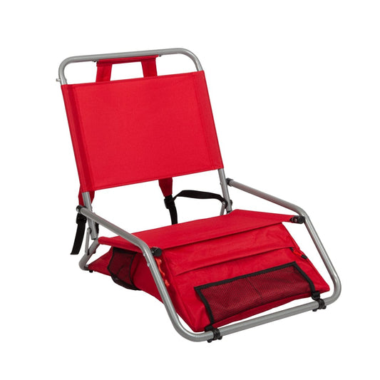 Seina Folding Outdoor Backpack Chair, Red, Adult