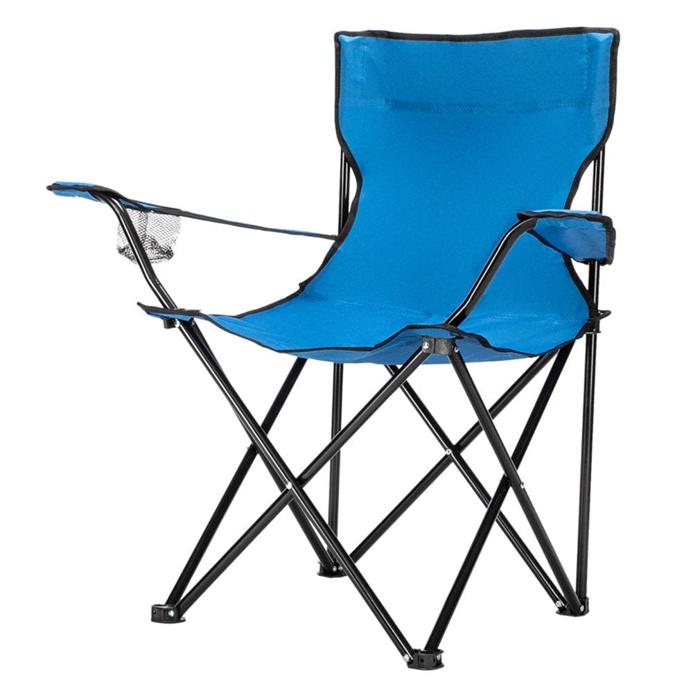 SESSLIFE Portable Camping Chair, Outdoor Chairs Folding Chair for Adult, Heavy-Duty Folding Fishing Chair with Cup Holder and Storage Bag, Outdoor Portable Chair for Camping Travel Picnic, TE070