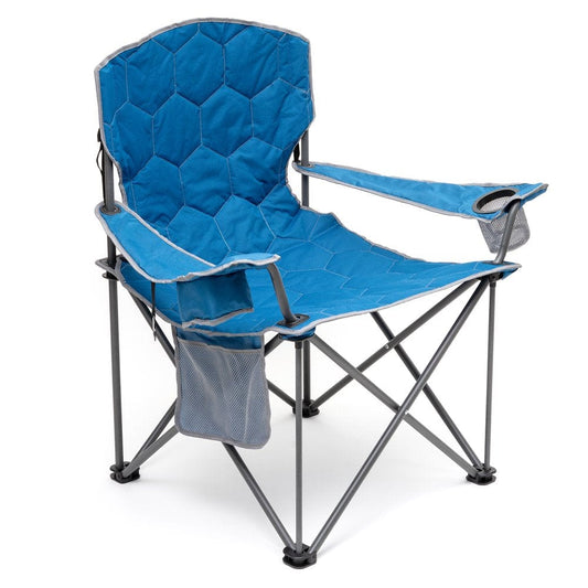 Sunnyfeel XL Oversized Camping Chair Heavy Duty 500 LBS Ideal for Tall People above 6'4 Padded Portable Folding Lawn Chairs with Armrest Cup Holder & Side Pocket for Outdoor/Travel/Picnic/Camp
