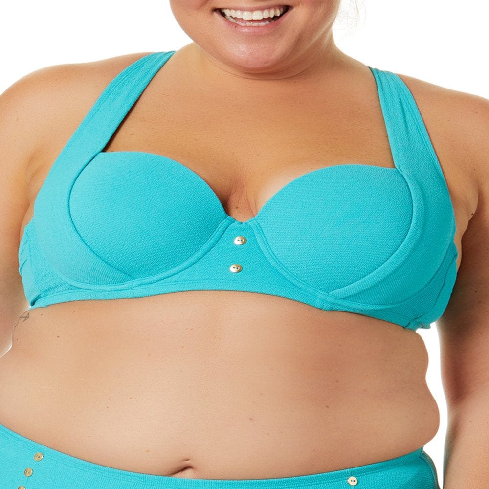 Time and Tru Women'S and Women'S plus Mid Rise Swim Bottom