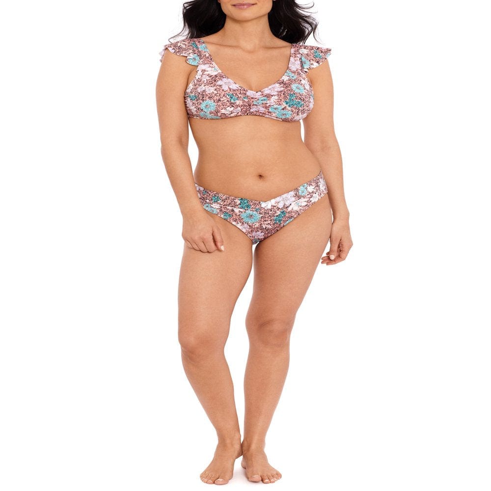 Time and Tru Women’S Print V-Waist Bikini Bottom