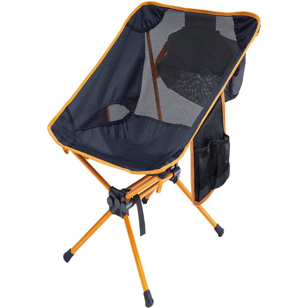 Ubon Compact Folding Camping Chair Lightweight Portable Outdoor Chairs with 2 Side Pockets for Backpacking and Camping 2 Pack