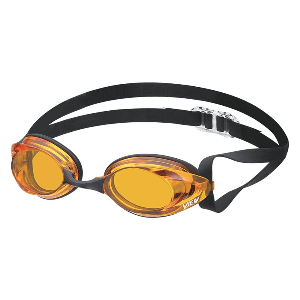 VIEW Swimming Gear V-101 Sniper II Racing Swim Goggles, Black