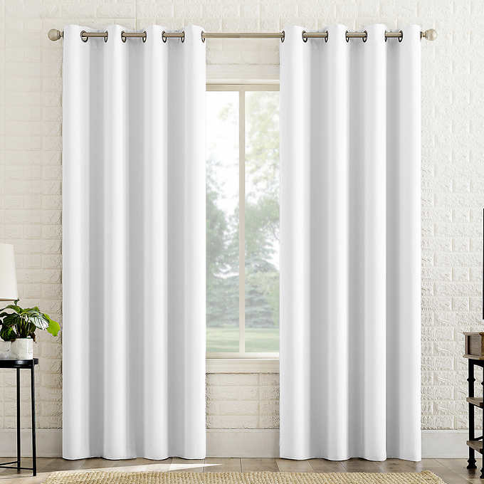 Sun Zero Broderick Theater Grade Blackout Curtains, 2-pack