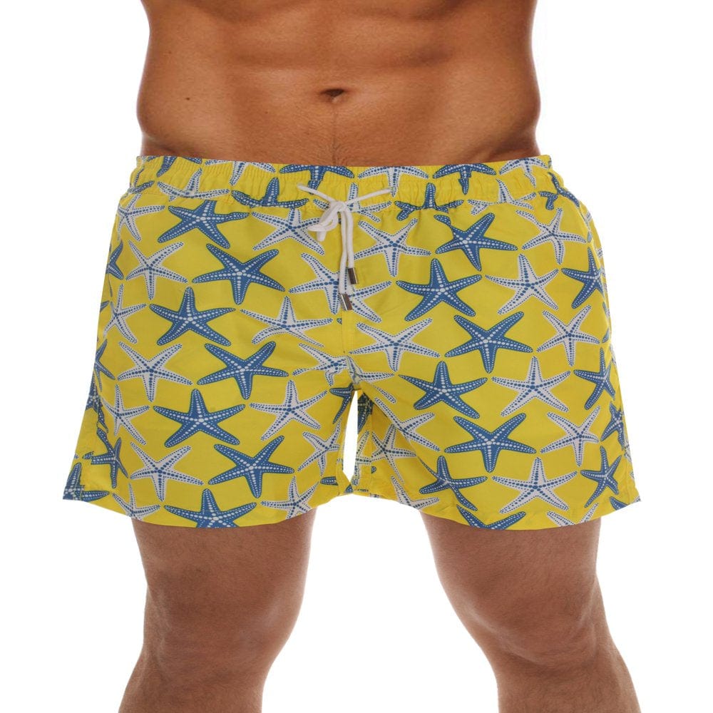 Whiskey and Oak Men'S Bathing Suit Swim Trunks 94952-5726-XS (Black - Seahorse, X-Large)