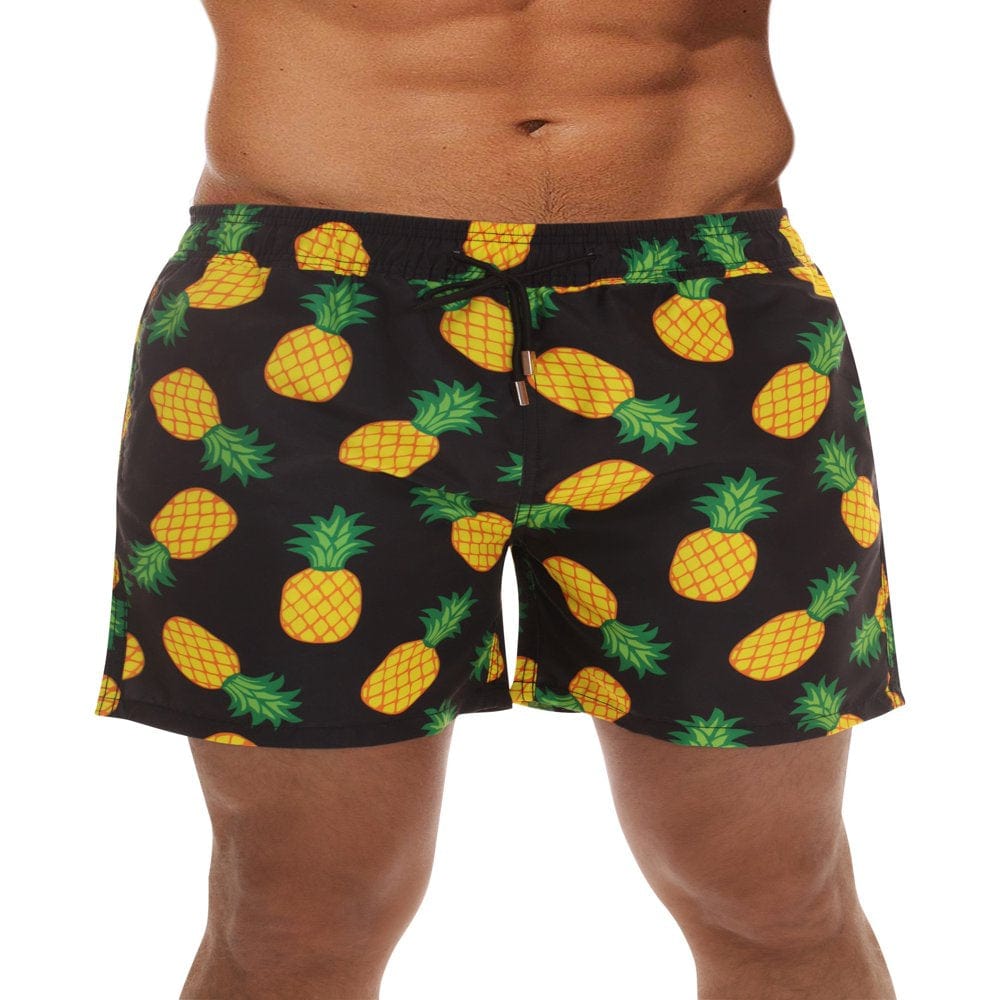 Whiskey and Oak Men'S Bathing Suit Swim Trunks 94952-5726-XS (Black - Seahorse, X-Large)