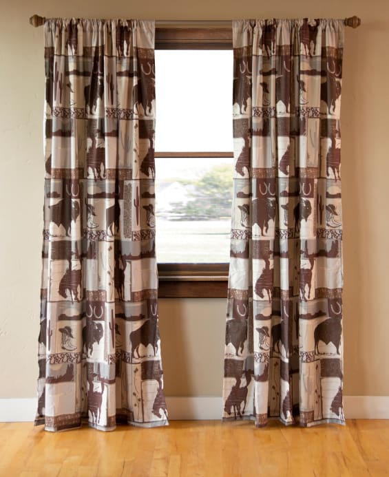 Wrangler Vintage Cowboy Curtain Panels