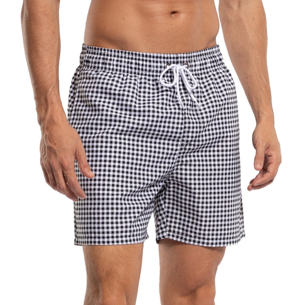 Yukaichen Men'S Swim Trunks Quick Dry Beach Shorts with Mesh Lining Coconuttree 30