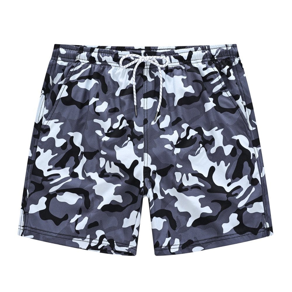 Yukaichen Men'S Swim Trunks Quick Dry Beach Shorts with Mesh Lining Coconuttree 30